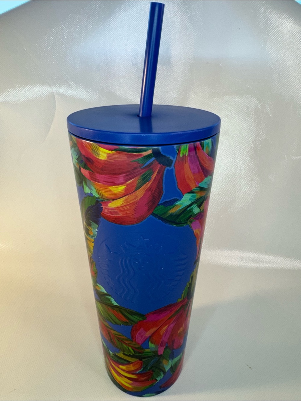 Starbucks x FARM Rio Banana Mix Stainless Steel Cold Cup Tumbler 24oz 2025 Used